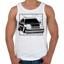 PRINTFASHION Drift kocsi - Férfi atléta - Fehér atléta, trikó