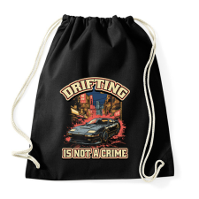 PRINTFASHION Driftelés nem kriminális - Sportzsák, Tornazsák - Fekete tornazsák