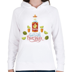 PRINTFASHION Drink Tequila  - Női kapucnis pulóver - Fehér