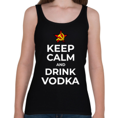 PRINTFASHION DRINK VODKA - Női atléta - Fekete