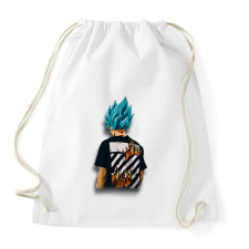 PRINTFASHION Drip Goku minta (Dragon Ball) - Sportzsák, Tornazsák - Fehér tornazsák