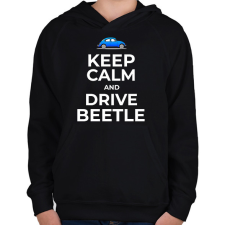 PRINTFASHION DRIVE BEETLE - Gyerek kapucnis pulóver - Fekete gyerek pulóver, kardigán