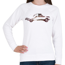 PRINTFASHION Drive me back home 3 - Női pulóver - Fehér női pulóver, kardigán