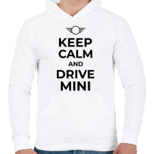 PRINTFASHION DRIVE MINI - Férfi kapucnis pulóver - Fehér férfi pulóver, kardigán