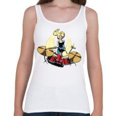 PRINTFASHION Drummer - Női atléta - Fehér