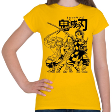 PRINTFASHION DS Anime - Női póló - Sárga