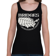 PRINTFASHION DS Bridges - Női atléta - Fekete női trikó