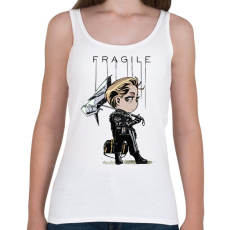 PRINTFASHION DS Fragile - Női atléta - Fehér