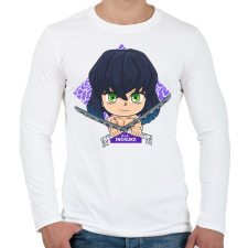 PRINTFASHION DS Inosuke - Férfi hosszú ujjú póló - Fehér férfi póló