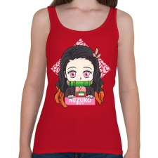 PRINTFASHION DS Nezuko - Női atléta - Cseresznyepiros női trikó