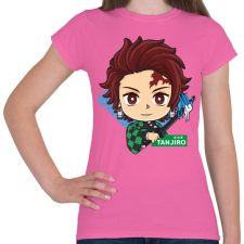 PRINTFASHION DS Tanjiro - Női póló - Rózsaszín női póló