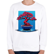 PRINTFASHION DSL - (8) a bit of BONSAI - Gyerek pulóver - Fehér