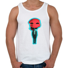 PRINTFASHION DSL Cloud Smiley #5 - Férfi atléta - Fehér atléta, trikó