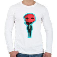 PRINTFASHION DSL Cloud Smiley #5 - Férfi hosszú ujjú póló - Fehér