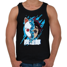 PRINTFASHION DT Inosuka mask - Férfi atléta - Fekete atléta, trikó