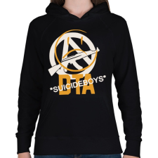 PRINTFASHION DTA SuicideboyS - Női kapucnis pulóver - Fekete női pulóver, kardigán