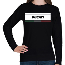 PRINTFASHION DUCATI - Női pulóver - Fekete női pulóver, kardigán