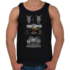PRINTFASHION ducati streetfighter - Férfi atléta - Fekete atléta, trikó