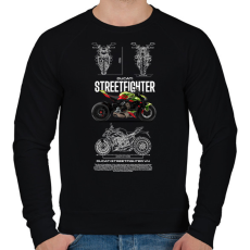 PRINTFASHION ducati streetfighter - Férfi pulóver - Fekete