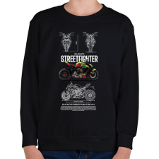 PRINTFASHION ducati streetfighter - Gyerek pulóver - Fekete gyerek pulóver, kardigán