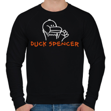 PRINTFASHION Duck (Bud) Spencer - Férfi pulóver - Fekete férfi pulóver, kardigán