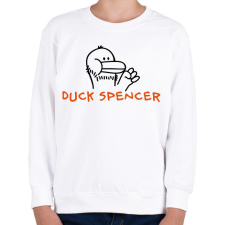 PRINTFASHION Duck Spencer - Gyerek pulóver - Fehér gyerek pulóver, kardigán
