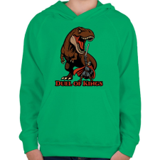 PRINTFASHION Duel of Kings - Gyerek kapucnis pulóver - Zöld gyerek pulóver, kardigán