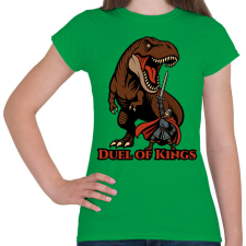 PRINTFASHION Duel of Kings - Női póló - Zöld női póló