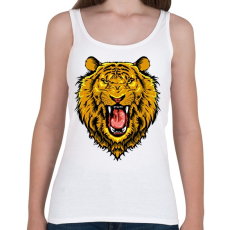 PRINTFASHION Dühös oroszlán - Női atléta - Fehér