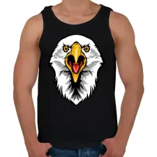 PRINTFASHION Dühös Sas - Férfi atléta - Fekete atléta, trikó