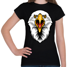 PRINTFASHION Dühös Sas - Női póló - Fekete