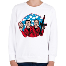 PRINTFASHION Dunder Mifflin - Gyerek pulóver - Fehér gyerek pulóver, kardigán