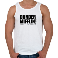 PRINTFASHION Dunder Mifflin Paper Company - Férfi atléta - Fehér