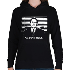 PRINTFASHION Dunder Mifflin Paper Company - Női kapucnis pulóver - Fekete női pulóver, kardigán