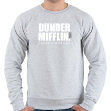 PRINTFASHION Dunder Mifflin - White - Férfi pulóver - Sport szürke férfi pulóver, kardigán