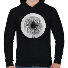 PRINTFASHION Dune - Férfi kapucnis pulóver - Fekete férfi pulóver, kardigán