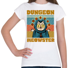 PRINTFASHION Dungeon meowster - Női póló - Fehér női póló