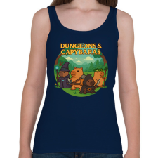 PRINTFASHION Dungeons & Capybaras - Női atléta - Sötétkék női trikó