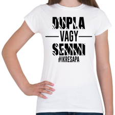 PRINTFASHION Dupla vagy semmi - #ikresapa - Női póló - Fehér női póló