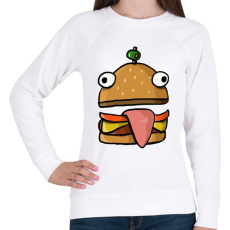 PRINTFASHION Durr burger - Fortnite - Női pulóver - Fehér