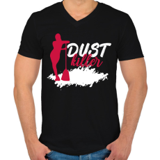 PRINTFASHION Dust killer - Férfi V-nyakú póló - Fekete