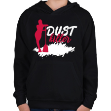PRINTFASHION Dust killer - Gyerek kapucnis pulóver - Fekete gyerek pulóver, kardigán