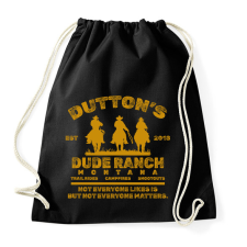 PRINTFASHION Dutton's Dude Ranch - Sportzsák, Tornazsák - Fekete tornazsák