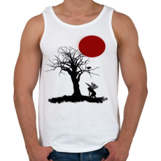 PRINTFASHION Dying nature - Férfi atléta - Fehér