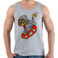 PRINTFASHION E.T. on the board - Férfi atléta - Sport szürke