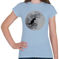 PRINTFASHION E.T.rex - Női póló - Világoskék női póló