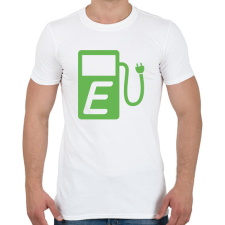 PRINTFASHION E-töltőállomás - Férfi póló - Fehér férfi póló