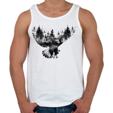 PRINTFASHION EagleForest - Férfi atléta - Fehér atléta, trikó