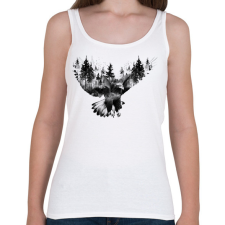 PRINTFASHION EagleForest - Női atléta - Fehér női trikó