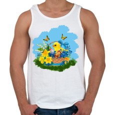 PRINTFASHION easter-2 - Férfi atléta - Fehér